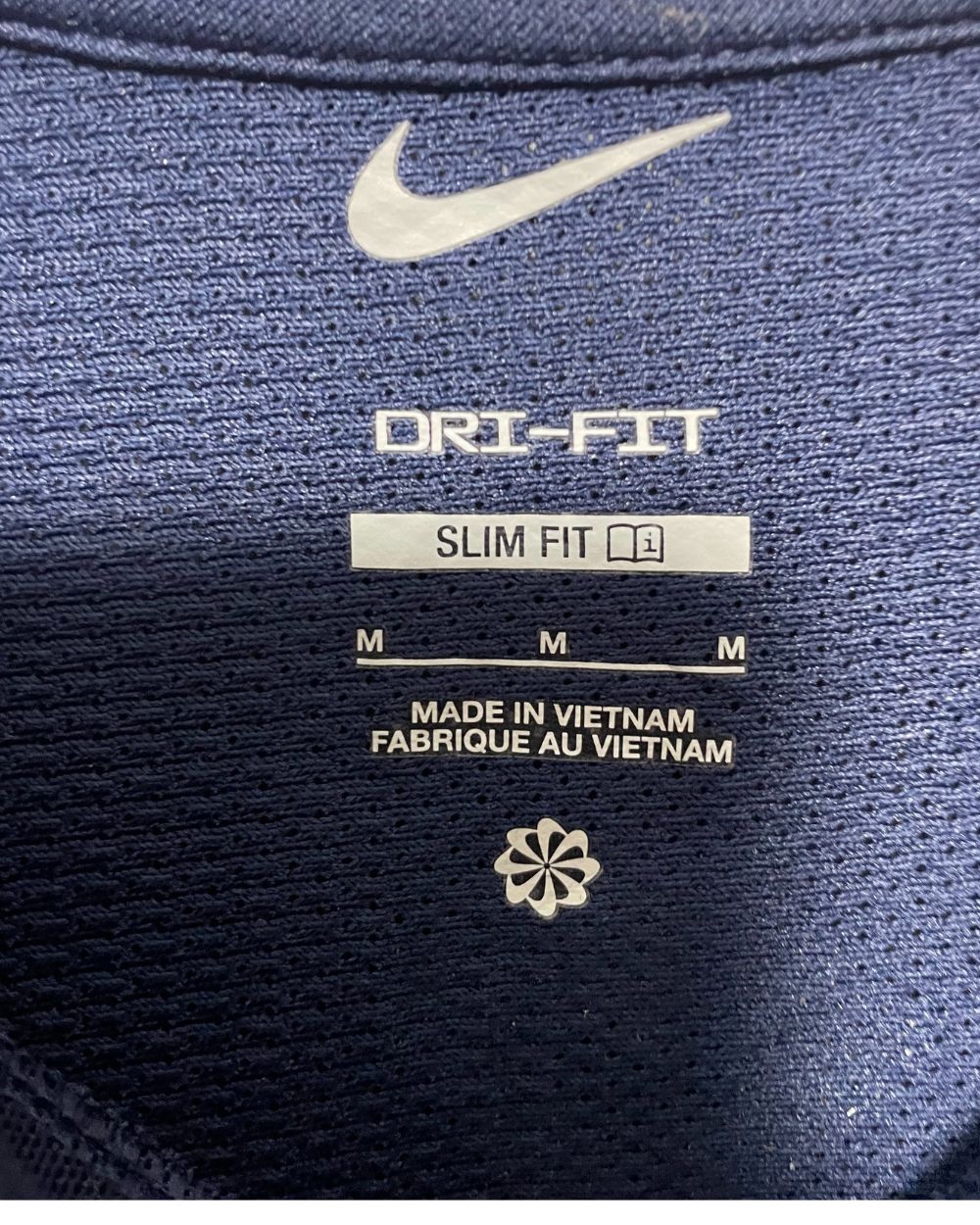 Nike Dri Fit Blue Sport T Shirt  For Men Small