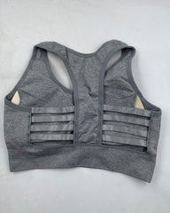 Pro-Fit Gray Sport Bra For Women Small