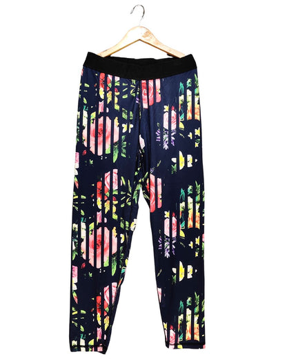 SHEIN Blue Sport Gym Tights For Women Large