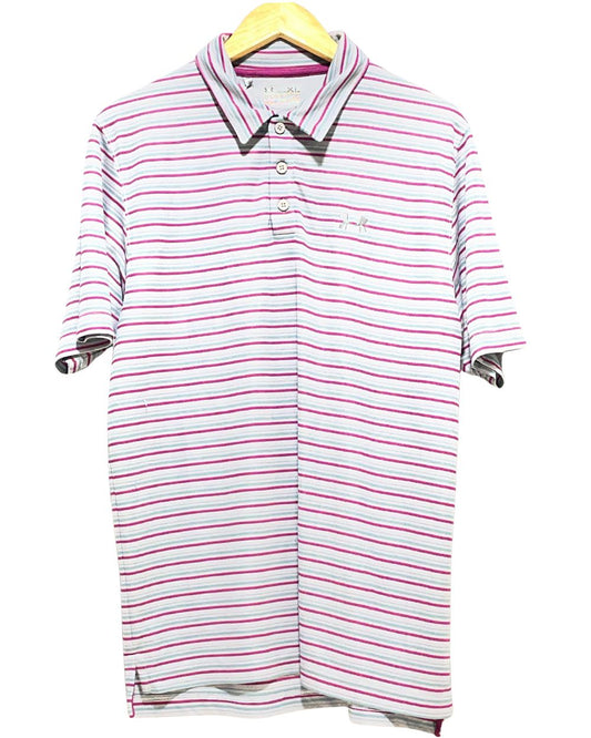 Under Armour Gray Sport Polo T Shirt  For Men XL