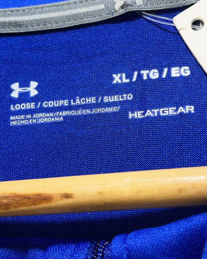 Under Armour Blue Sport Polo T Shirt  For Men XL