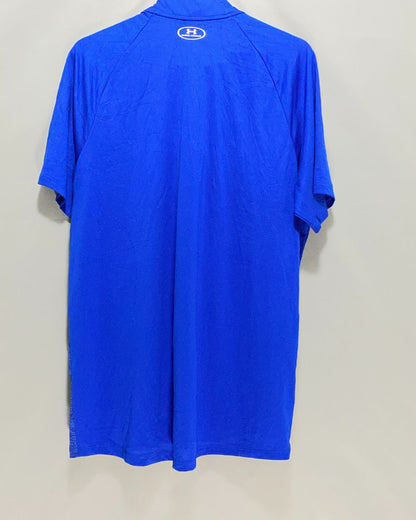 Under Armour Blue Sport Polo T Shirt  For Men XL