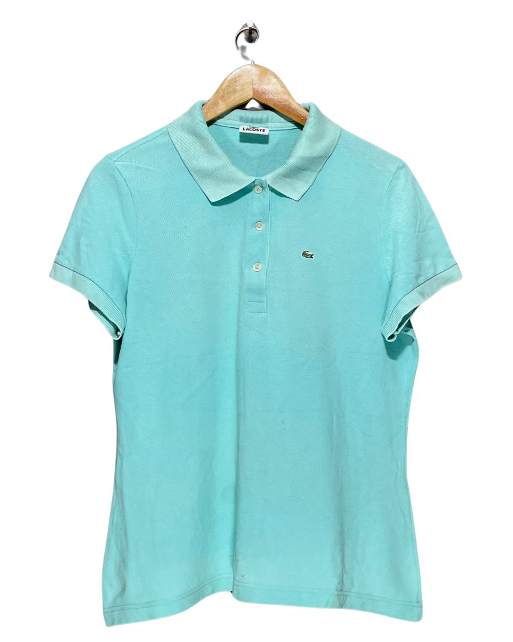 Lacoste Blue Polo T Shirt For Women M | ThriftHub.pk
