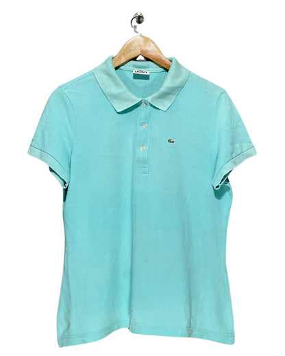 Lacoste Blue Polo T Shirt For Women M | ThriftHub.pk