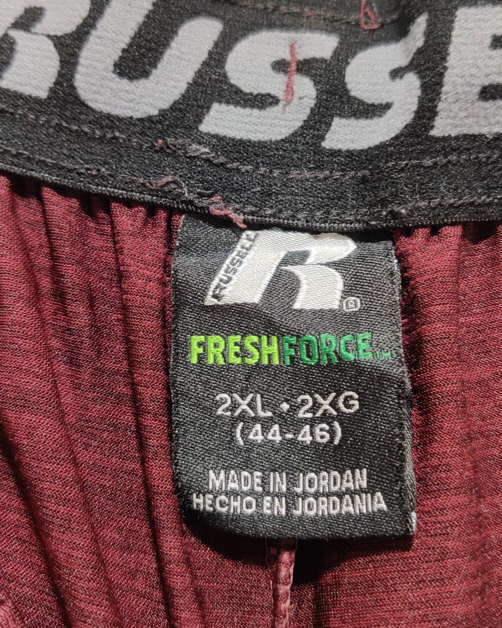 Russell Maroon Sport Short For Men XXL