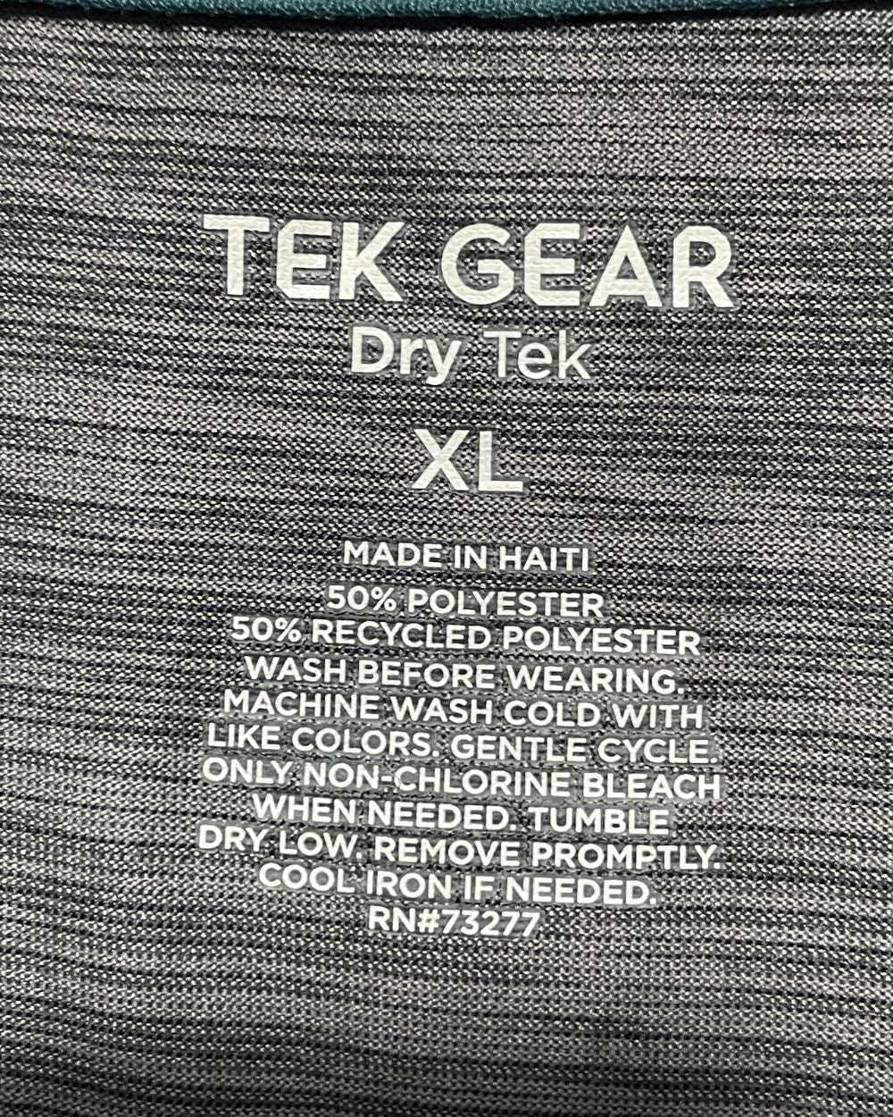 Tek Gear Gray Sport T Shirt  For Men Large