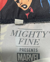 Mighty Fine Marvel 3D Black Print Sport Gym Tights For Women XS