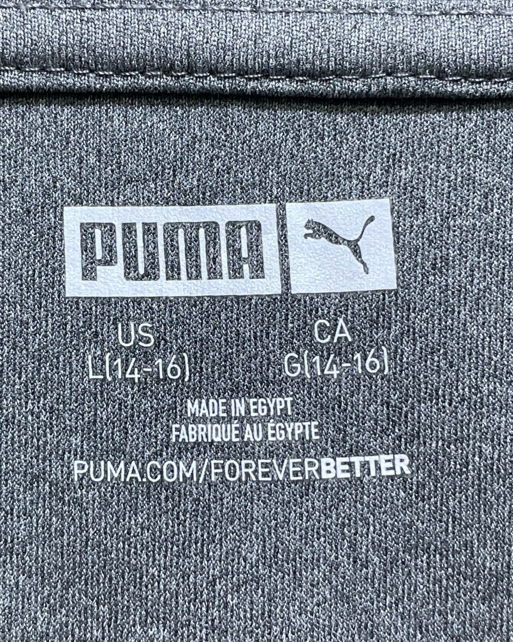 Puma Gray Sport T shirt For Women 16 years | ThriftHub.pk