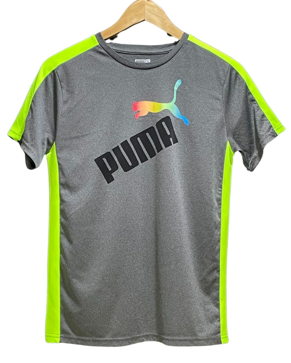 Puma Gray Sport T shirt For Women 16 years | ThriftHub.pk