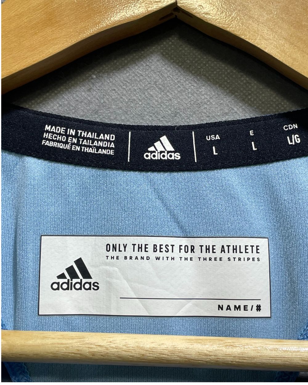 Adidas Blue Sport T shirt For Women Large | ThriftHub.pk