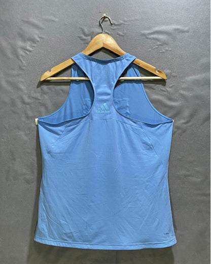 Adidas Blue Sport T shirt For Women Large | ThriftHub.pk