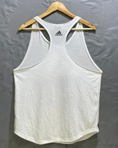 Adidas White Sport Sando For Girls 18 Years | ThriftHub.pk