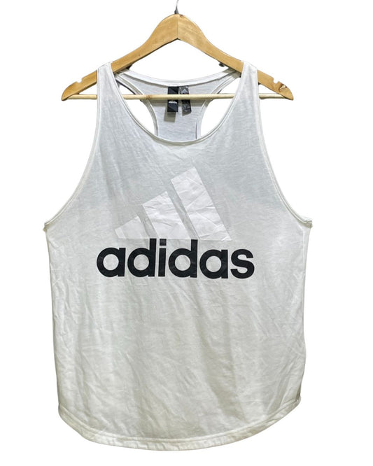 Adidas White Sport Sando For Girls 18 Years | ThriftHub.pk