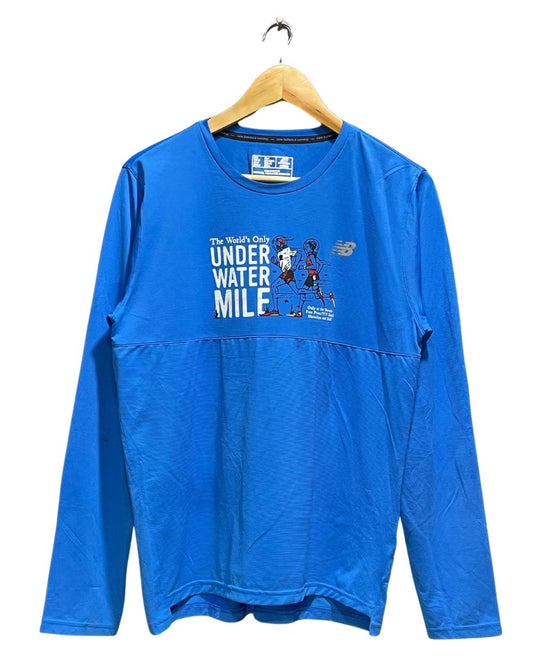 New Balance Blue Sport T shirt For Women Medium | ThriftHub.pk