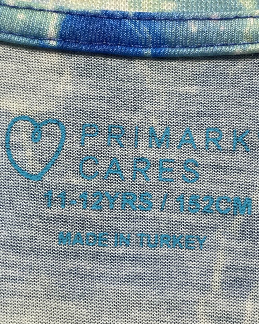 Primark Cares Blue Sport T Shirt For Women 12 Years | ThriftHub.pk
