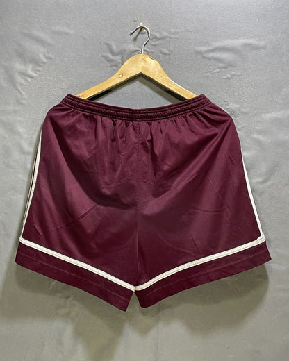 Adidas Maroon Sport Short For Women L | ThriftHub.pk