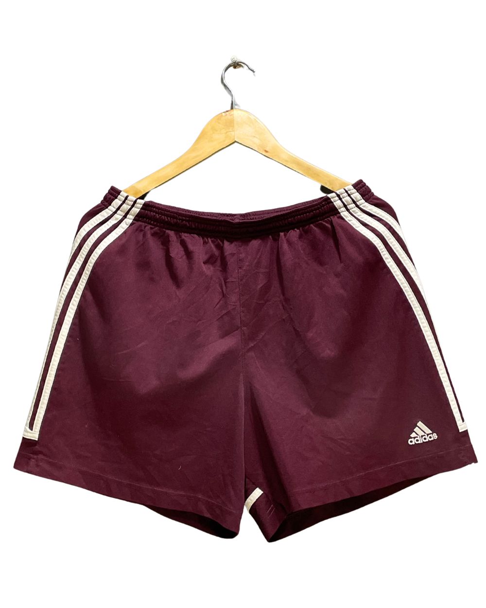 Adidas Maroon Sport Short For Women L | ThriftHub.pk