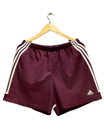 Adidas Maroon Sport Short For Women L | ThriftHub.pk