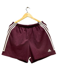 Adidas Maroon Sport Short For Women L | ThriftHub.pk
