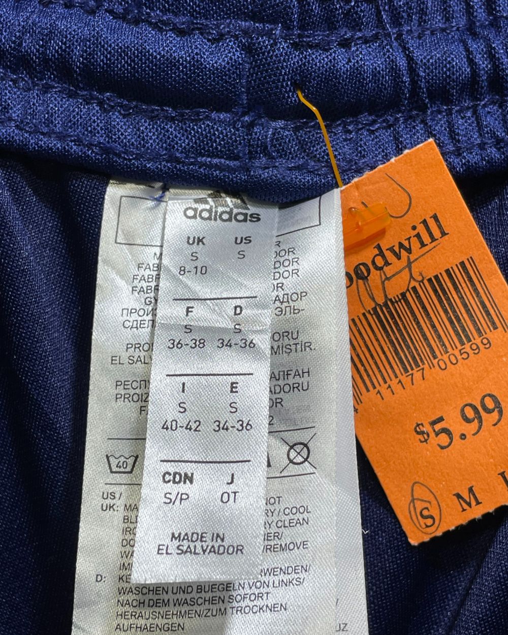 Adidas Blue Sport Short For Women S | ThriftHub.pk