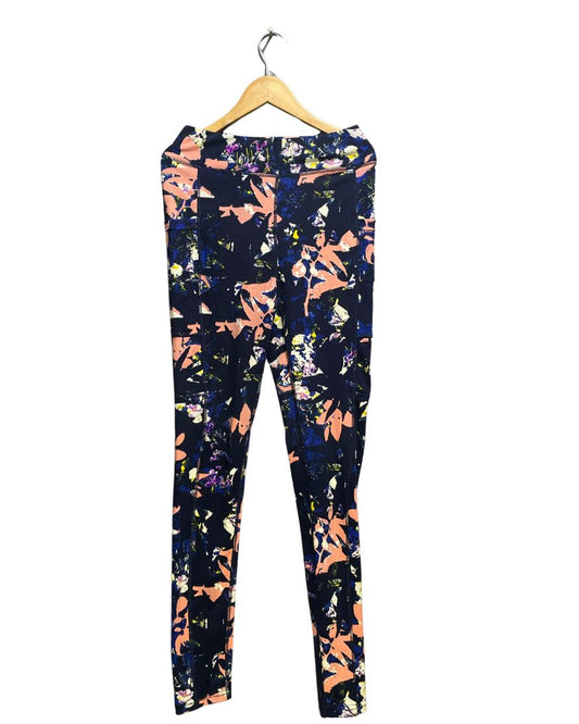 Pop Fit Blue Sport Tights For Women XS | ThriftHub.pk