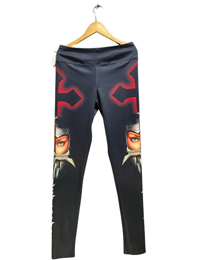 3D Print Black Sport Tights For Women Medium | ThriftHub.pk