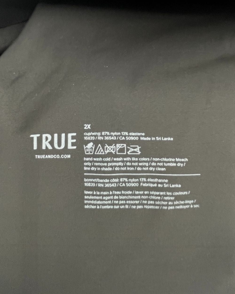 True Black Sport Bra For Women XS | ThriftHub.pk