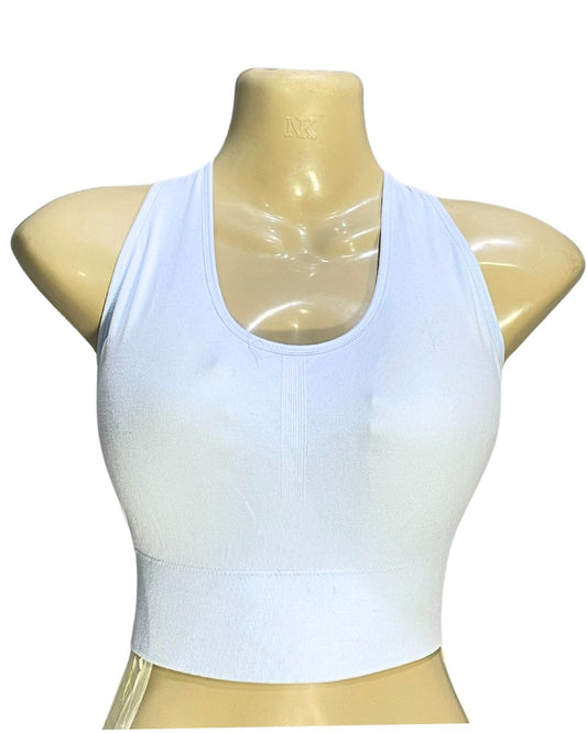 32 Cool Blue Cotton Bra For Women L | ThriftHub.pk