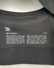 All In Motion Black Sport Bra For Women S | ThriftHub.pk