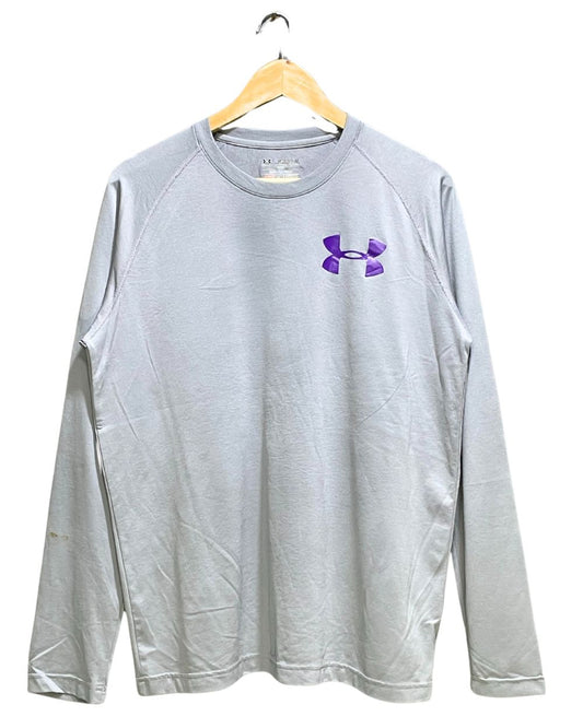 Under Armour Gray Sport T shirt For Women M | ThriftHub.pk