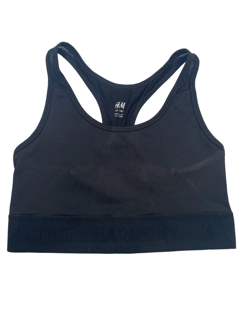 H&M Black Sport Bra For Women Small | ThriftHub.pk