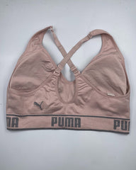 Puma Pink Sport Bra For Women L | ThriftHub.pk