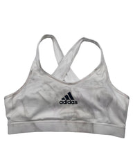 Adidas White Sport Bra For Women L