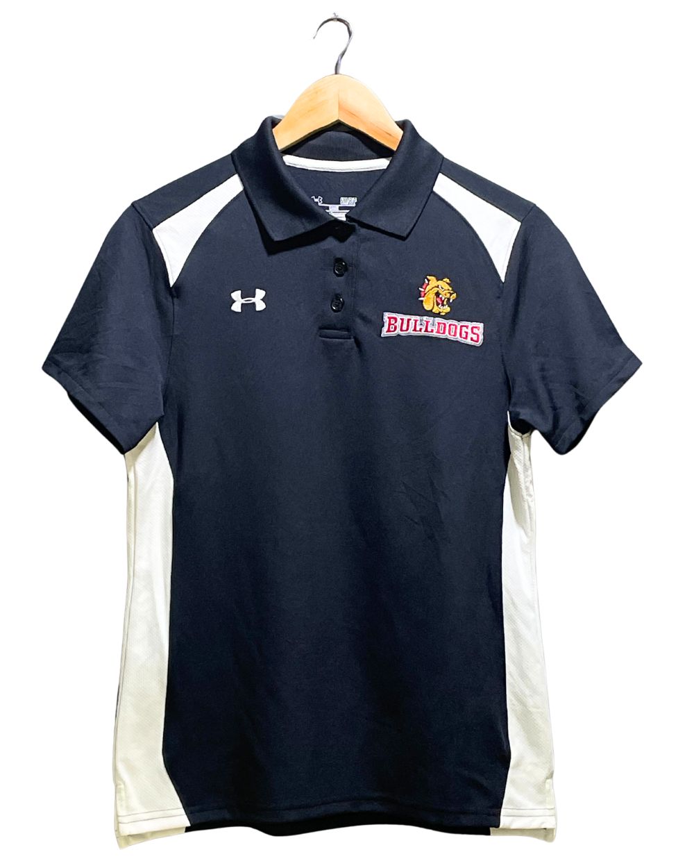 Under Armour Black Sport Polo T Shirt For Women S | ThriftHub.pk