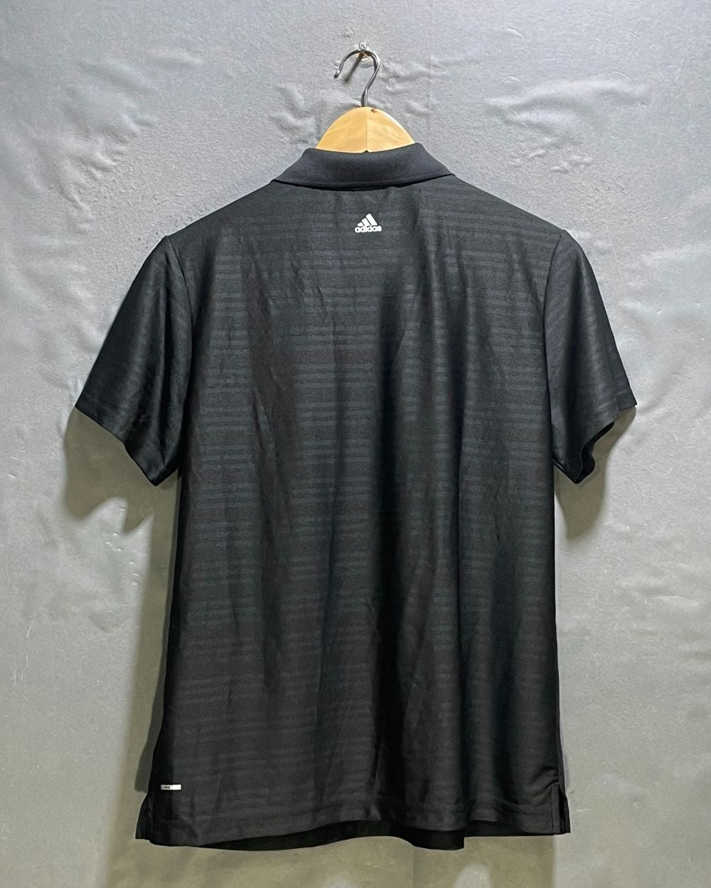 Adidas Black Sport Polo T Shirt For Women L | ThriftHub.pk