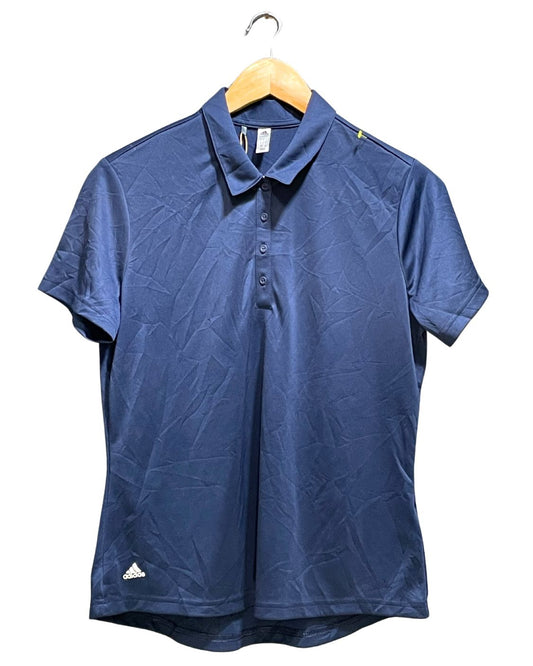 Adidas Blue Cotton Polo T Shirt For Women L | ThriftHub.pk