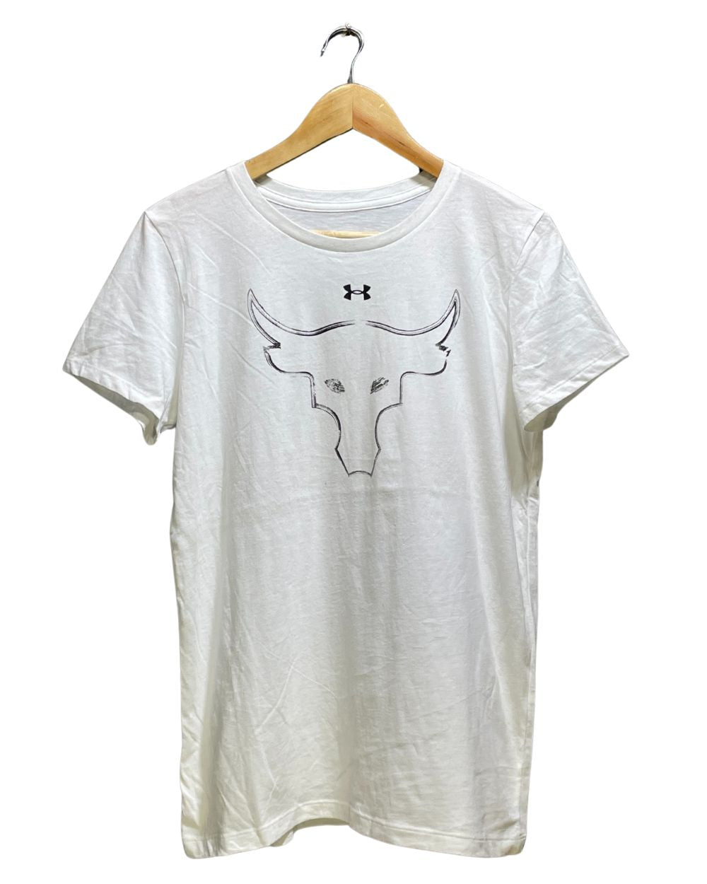 Under Armour White Cotton T Shirt For Women M | ThriftHub.pk