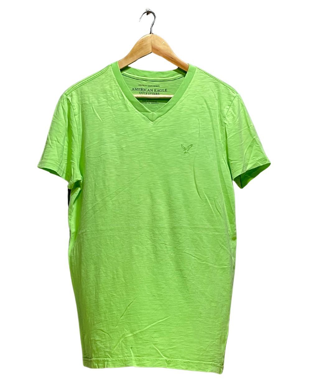 American Eagle Green Cotton T Shirt For Small | ThriftHub.pk