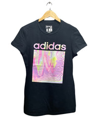 Adidas Black Cotton T Shirt For Women Women Small | ThriftHub.pk