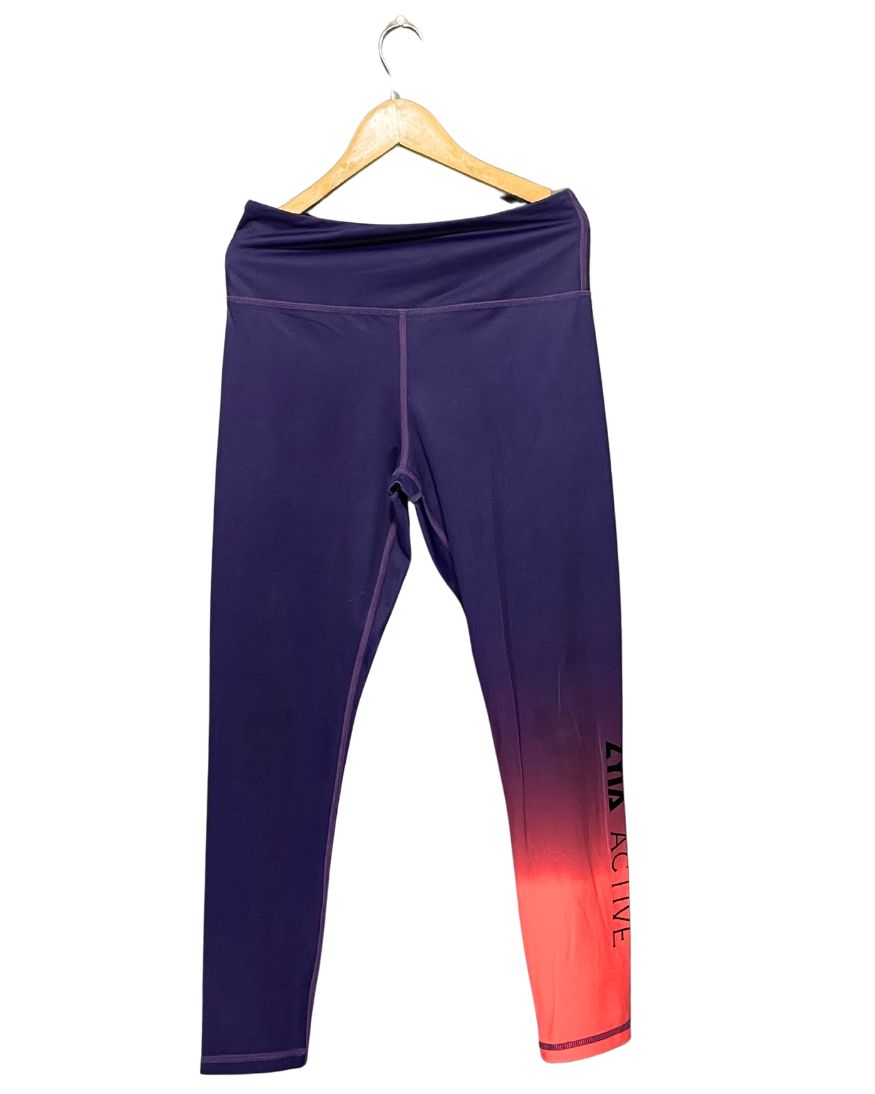 Zyia Purple Sport Gym Tights For Women M | ThriftHub.pk