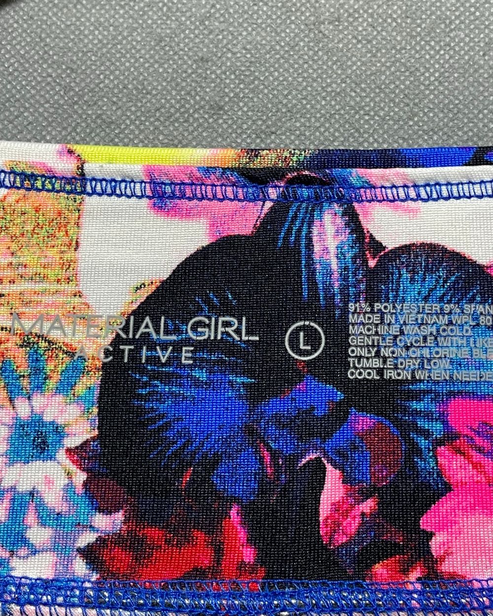 Material Girl Camouflage Sport Gym Tights For Girls Large | ThriftHub.pk