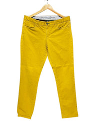Tommy Hilfiger Yellow Jeans For Women Large | ThriftHub.pk