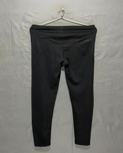 Adidas Black Sport Gym Tights For Girls 2X Large | ThriftHub.pk