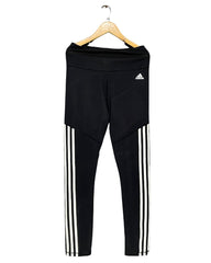 Adidas Black Sport Gym Tights For Girls Medium | ThriftHub.pk