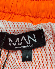 Boohooman Orange Parachute Short For Women Medium | ThriftHub.pk