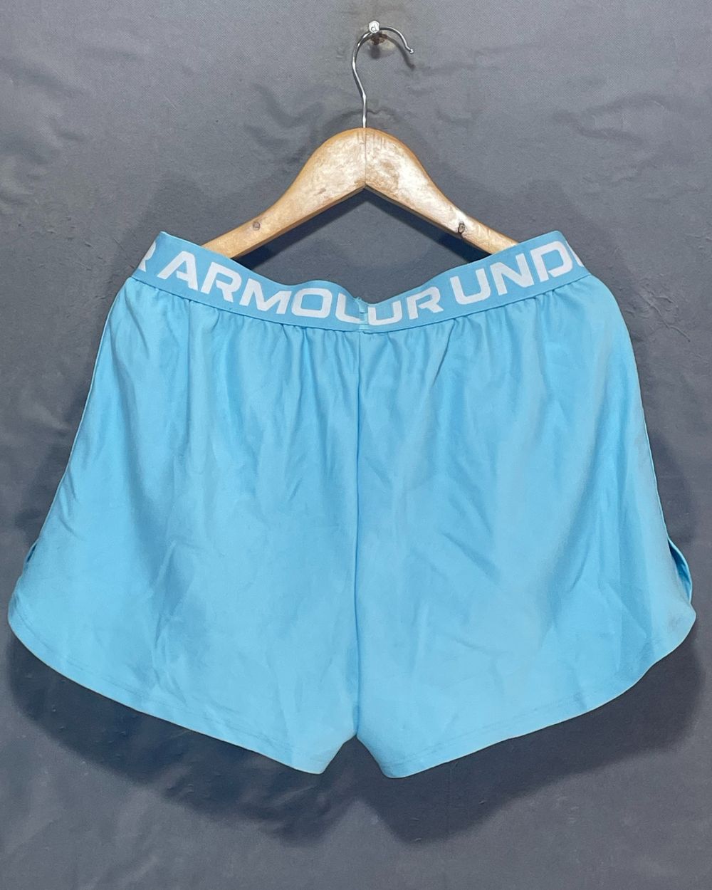 Under Armour Blue Sport Short For Women Large | ThriftHub.pk