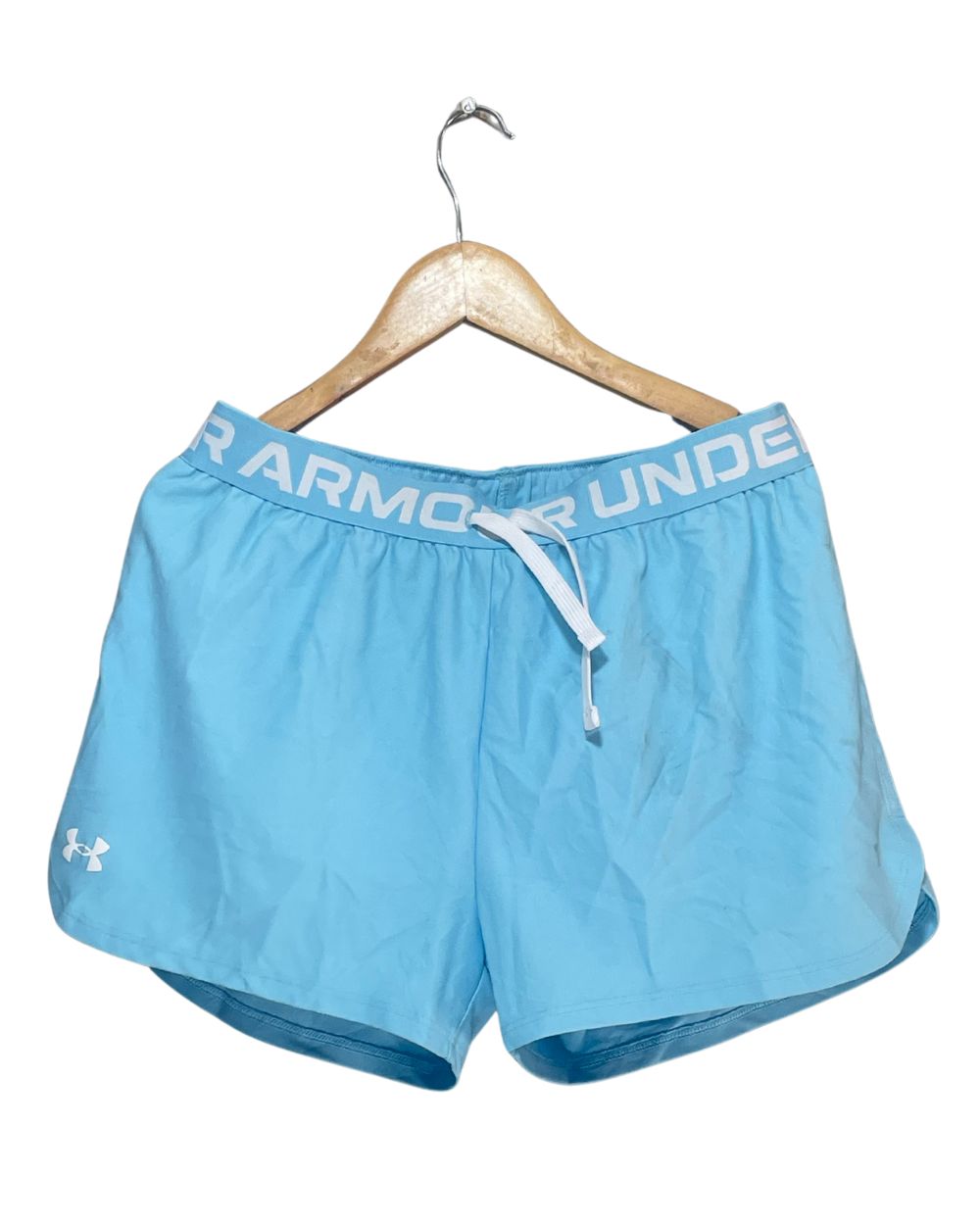 Under Armour Blue Sport Short For Women Large | ThriftHub.pk