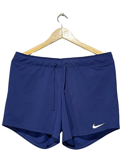 Nike Blue Sport Short For Women Large | ThriftHub.pk