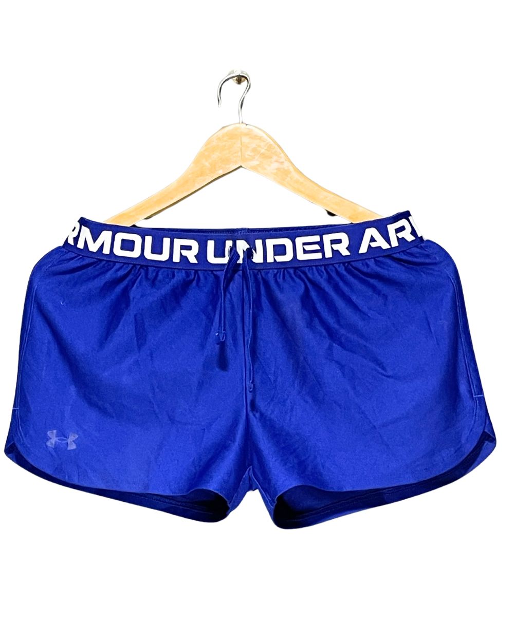 Under Armour Blue Sport Short For Women Medium | ThriftHub.pk