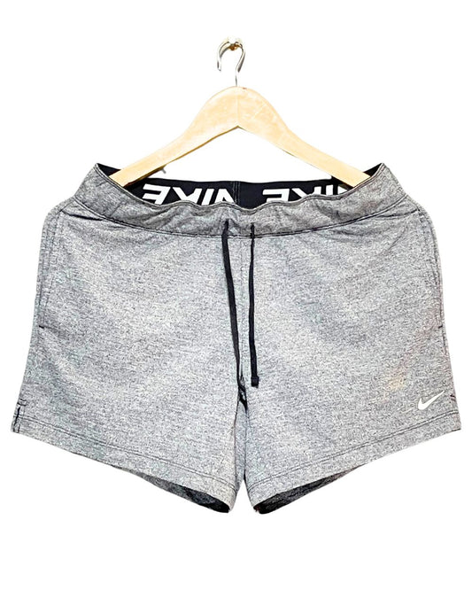 Nike Gray Sport Short For Women L | ThriftHub.pk